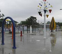 Outdoor splash pad