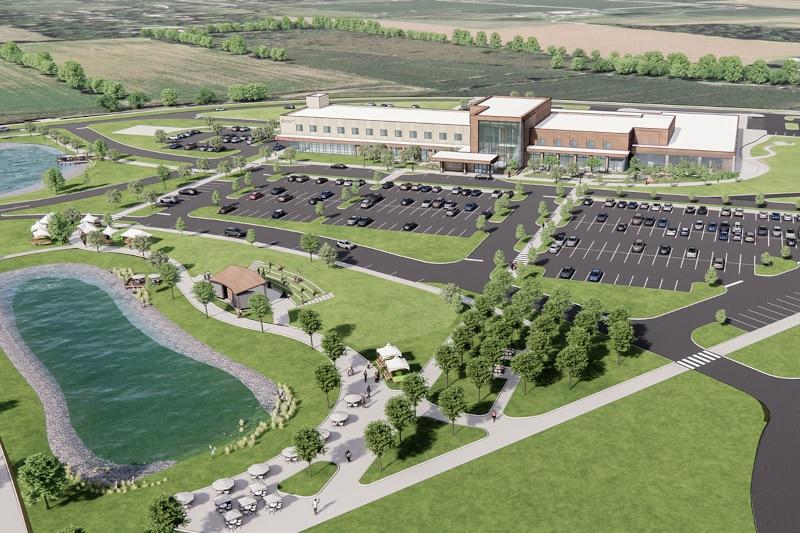 3D render of new medical facility